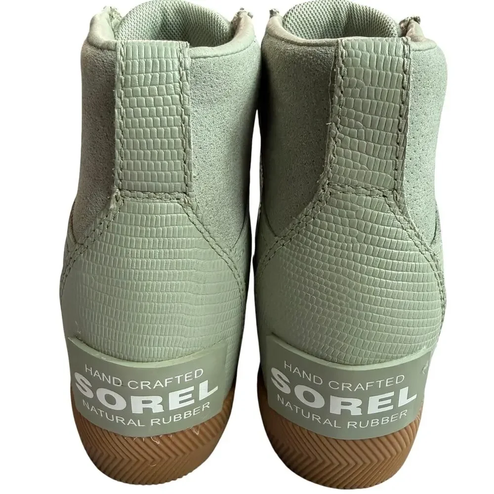 Sorel Out N About Chelsea Boots Women's US 6 Sage Green Waterproof Ankle